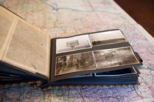 book of photos and map