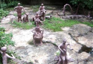 sculptures in the grove
